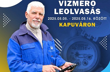 Aknás lakossági vízmérő leolvasás a Kapuváron